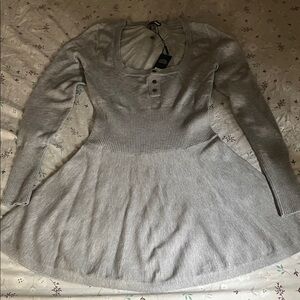 Fashion Nova Light Gray Mini dress